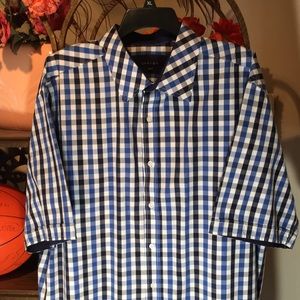 Synergy Big and Tall Short Sleeve Button Down Men’s XL